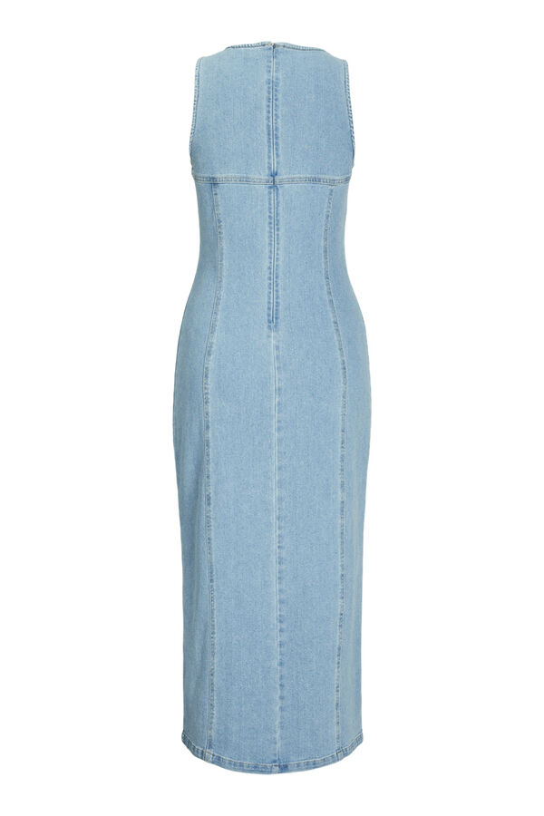 Jack & Jones Vestido midi de ganga azul