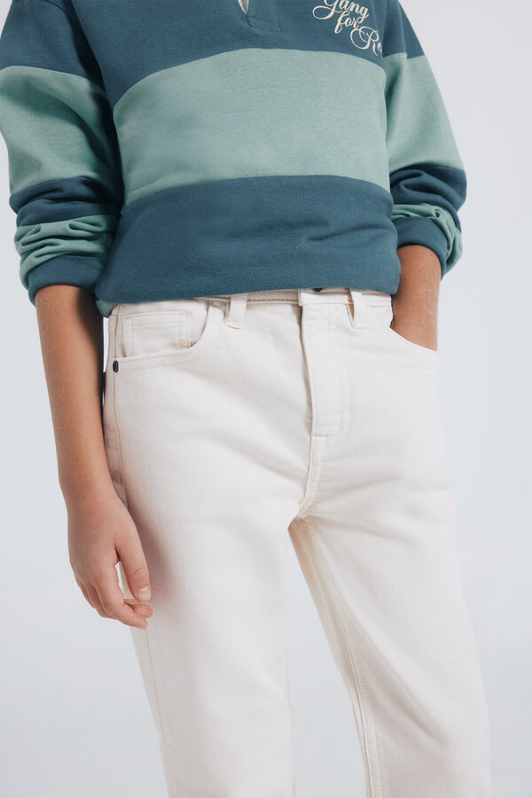 Springfield Kids Pantal&oacute;n Knit ni&ntilde;o blanco