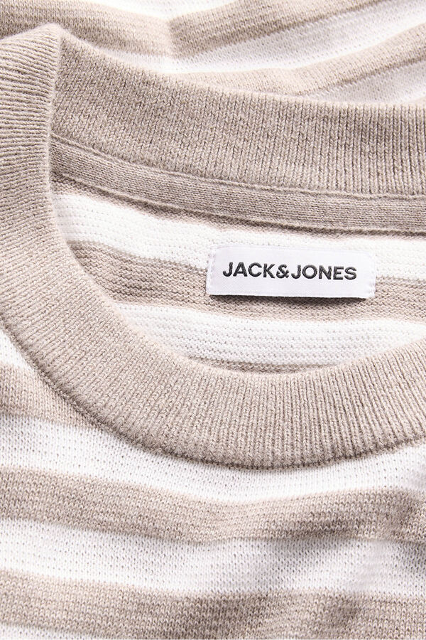 Jack & Jones Jersey b&aacute;sico de punto beige