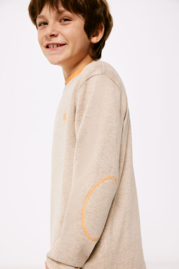 Springfield Kids Camisola cotoveleiras menino branco