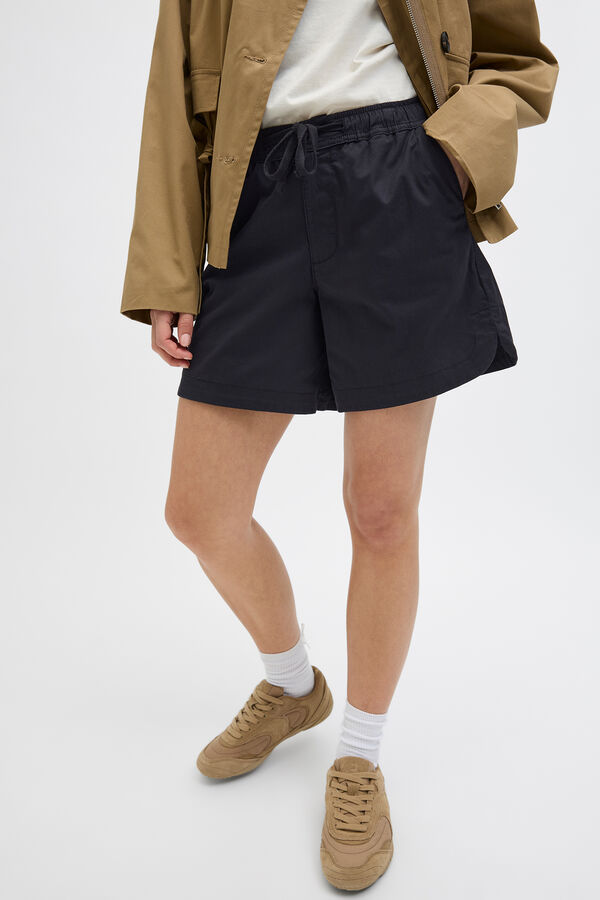 Jack & Jones Camiseta justa curta preto