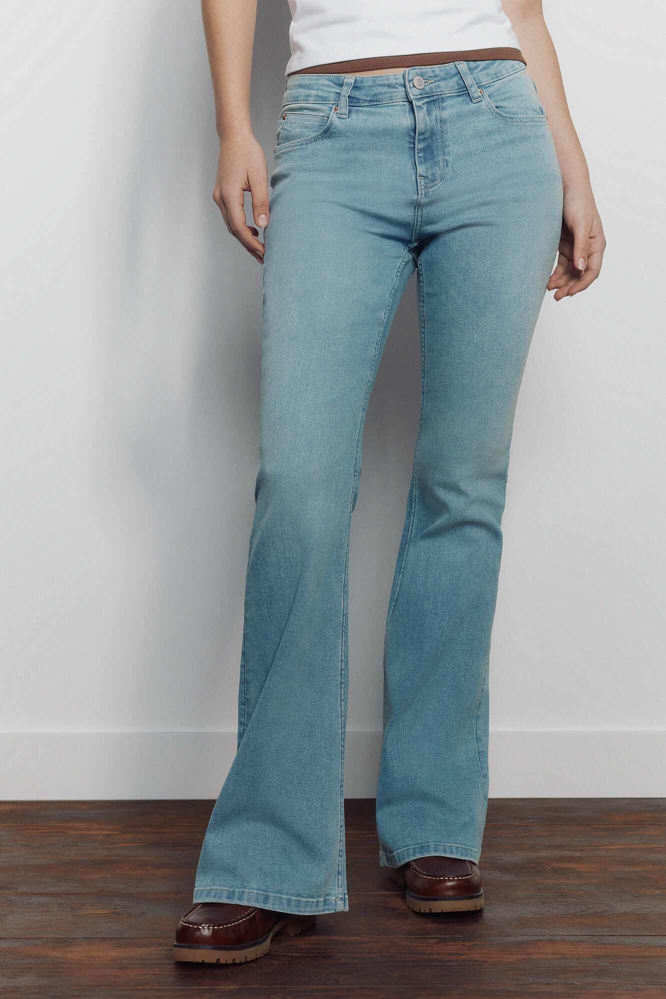 Springfield Jeans cintura m&eacute;dia flare 