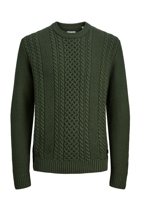Jack & Jones Jersey de punto estructurado verde
