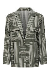 JDY Camisa manga comprida estampada verde