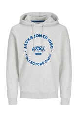 Jack & Jones Sweatshirt com capuz e ajuste padr&atilde;o branco