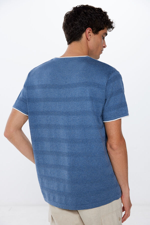 Springfield Camisola manga curta estrutura vermelho