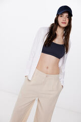 Springfield Cal&ccedil;as Chino Linho camel