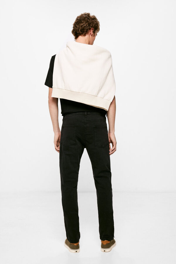 Springfield Pantalón 5 bolsillos color slim lavado negro