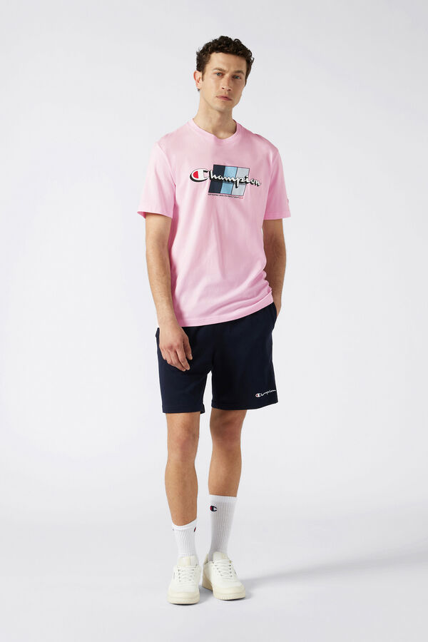 Champion Camiseta de algod&oacute;n hombre rosa