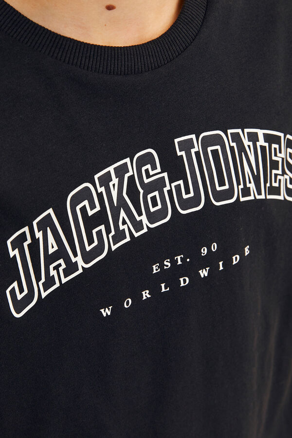 Jack & Jones Junior Camiseta estampada regular fit cinzento