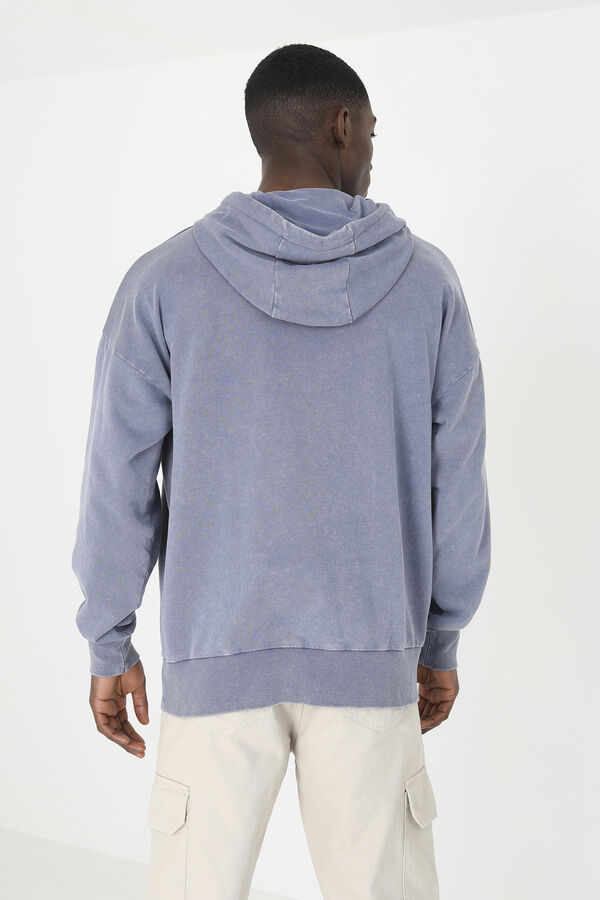 Brave Soul Sudadera oversize con capucha azul