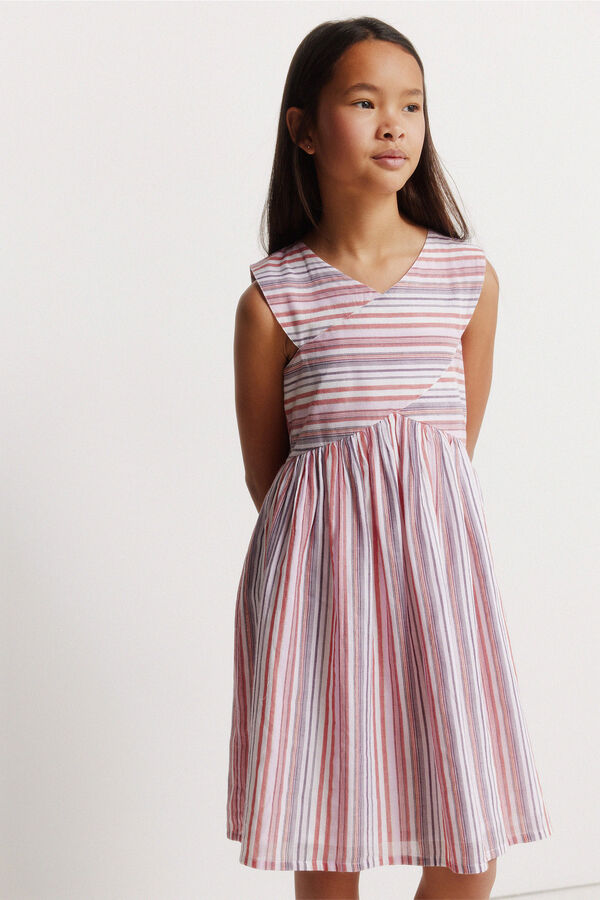 Springfield Kids Vestido para menina em lurex rosa