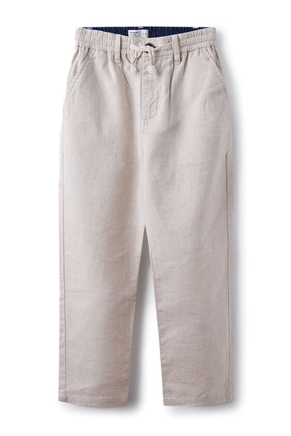 Springfield Kids Pantalon chino lino ni&ntilde;o beige