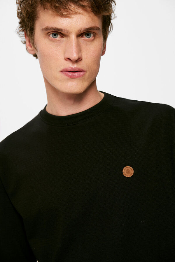 Springfield Camiseta textura negro