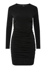 Pieces Vestido curto drapeado preto