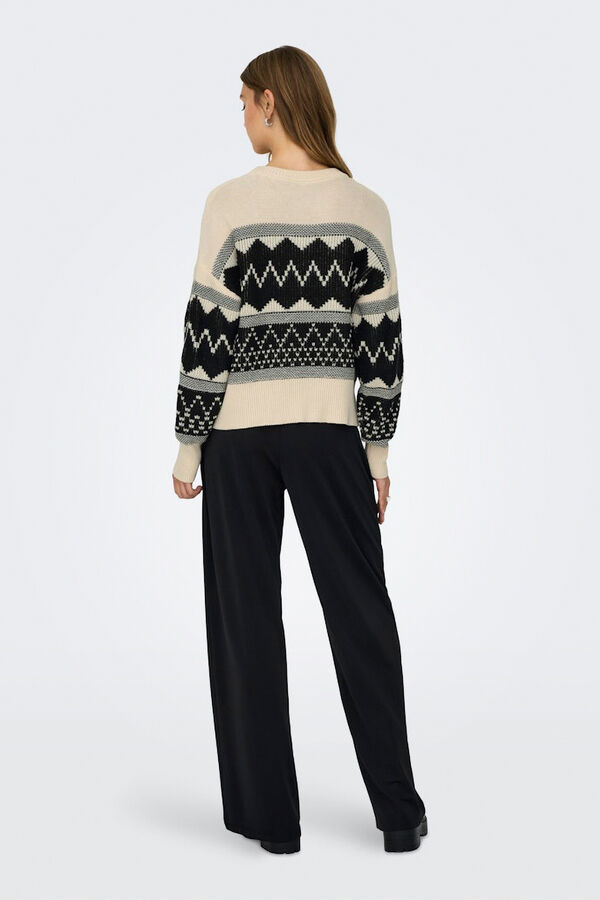 Only Su&eacute;ter de lantejoulas branco