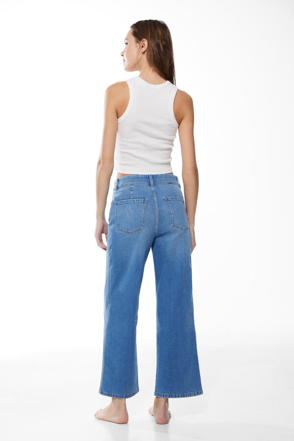 Springfield Jeans Culotte azul