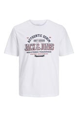 Jack & Jones PLUS Camiseta PLUS com corte padr&atilde;o branco