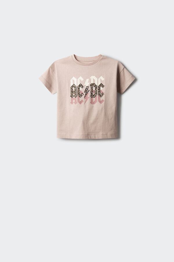 Springfield Kids Camiseta ACDC ni&ntilde;a rosa