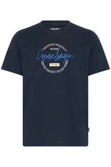 Blend PLUS T-shirt de manga curta tamanho grande azul