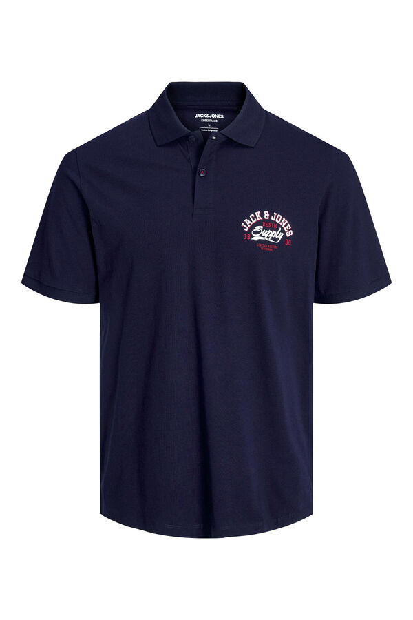 Jack & Jones Polo padr&atilde;o fit azul