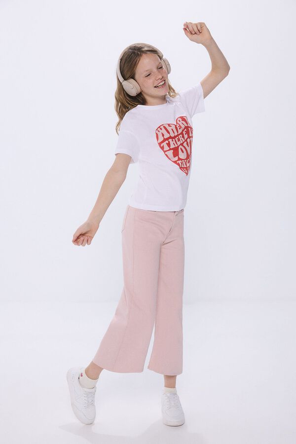 Springfield Kids Cal&ccedil;a culote de menina rosa