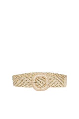 Pieces Cinturón de mujer beige