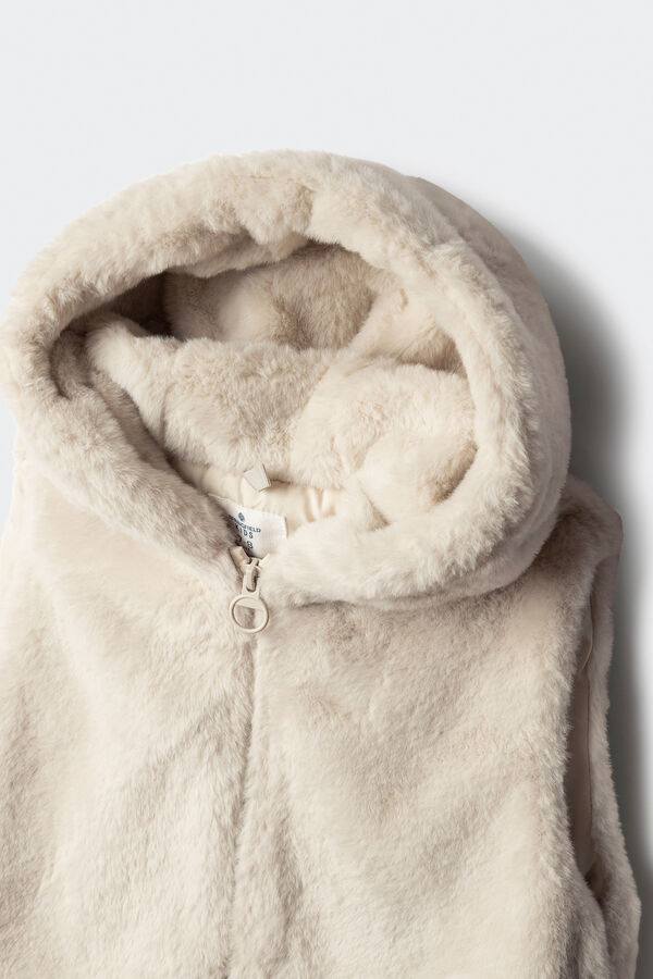 Springfield Kids Chaleco pelo ni&ntilde;a beige