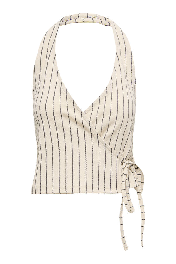 Only Top justo com halter  bege