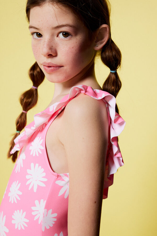 Springfield Kids Fato de banho floral de menina estampado