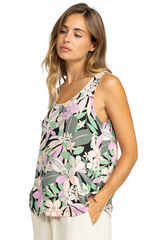 Roxy Top estampado sem mangas para Mulher preto