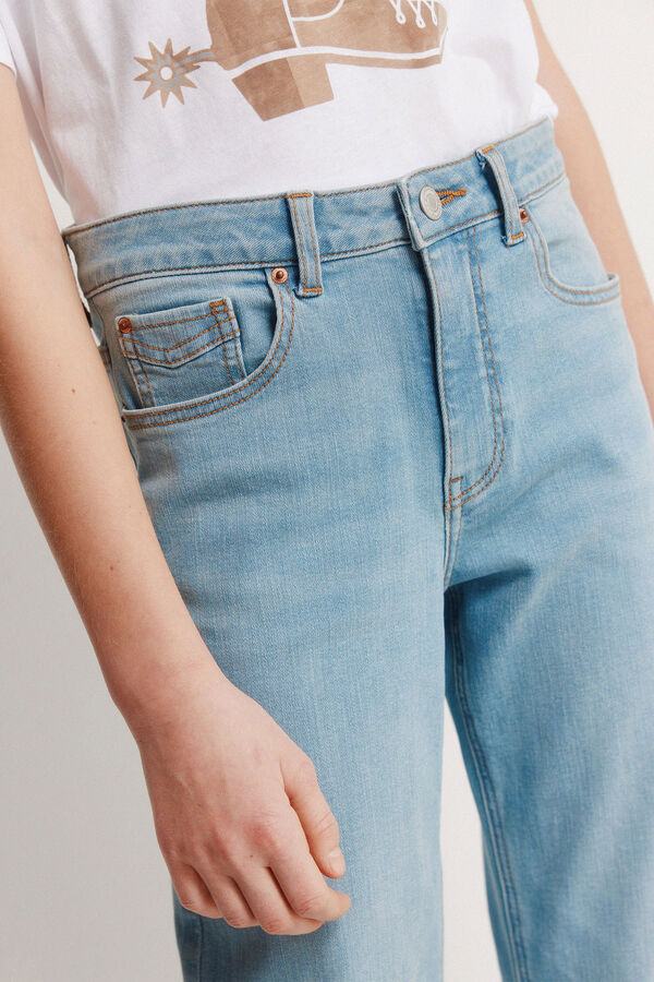 Springfield Kids Jeans Kick flare ni&ntilde;a azul