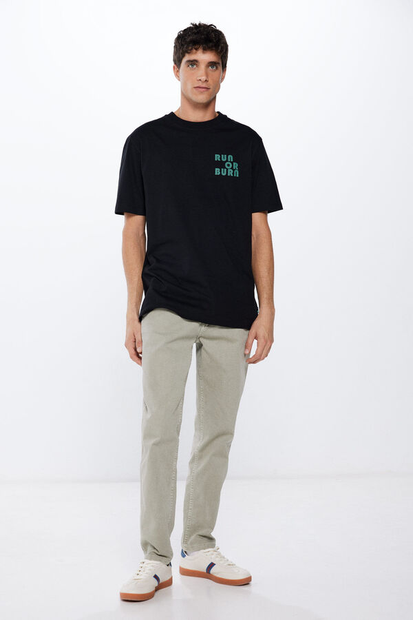 Springfield Camiseta run or burn negro