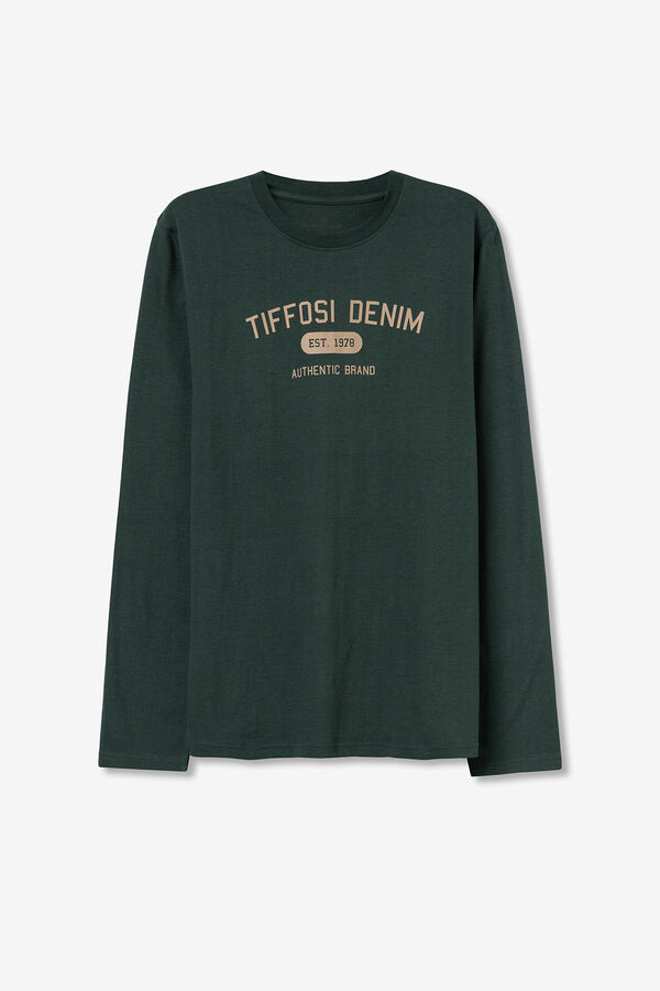 Tiffosi T-shirt tato suave com estampado floral verde