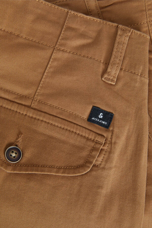 Jack & Jones Pantal&oacute;n cargo slim fit marr&oacute;n