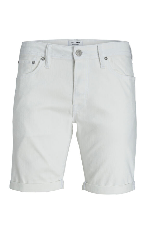 Bermuda Clasica Cortefiel Hombre Bermudas Bermuda Denim Blanco