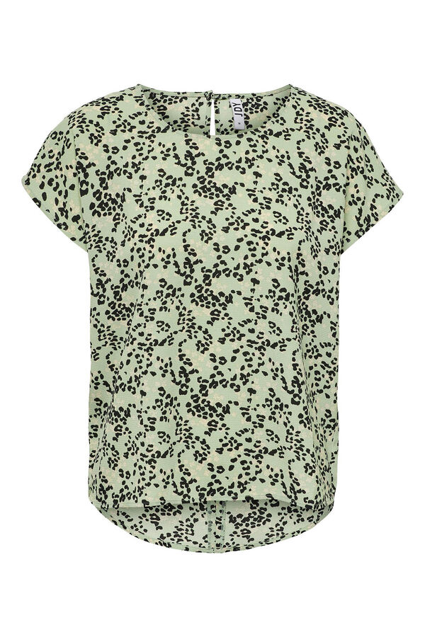 Springfield Blusa manga corta verde