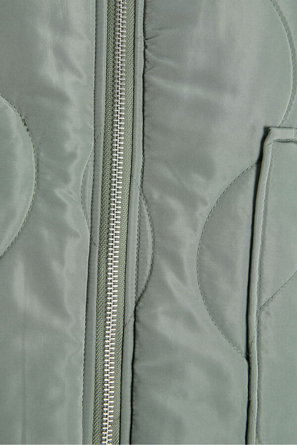 Jack & Jones Blus&atilde;o acolchoada cinzento