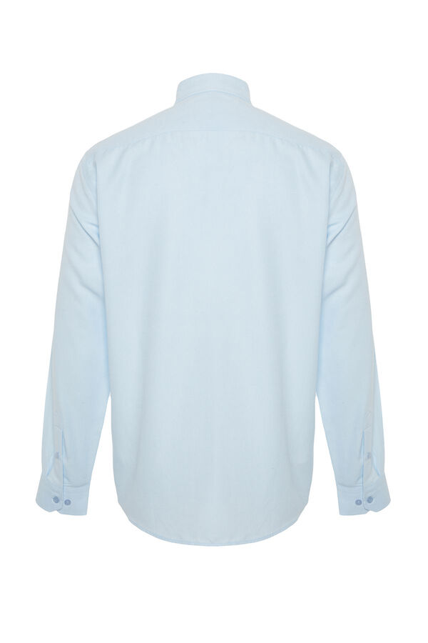 Trendyol Camisa b&aacute;sica regular azul