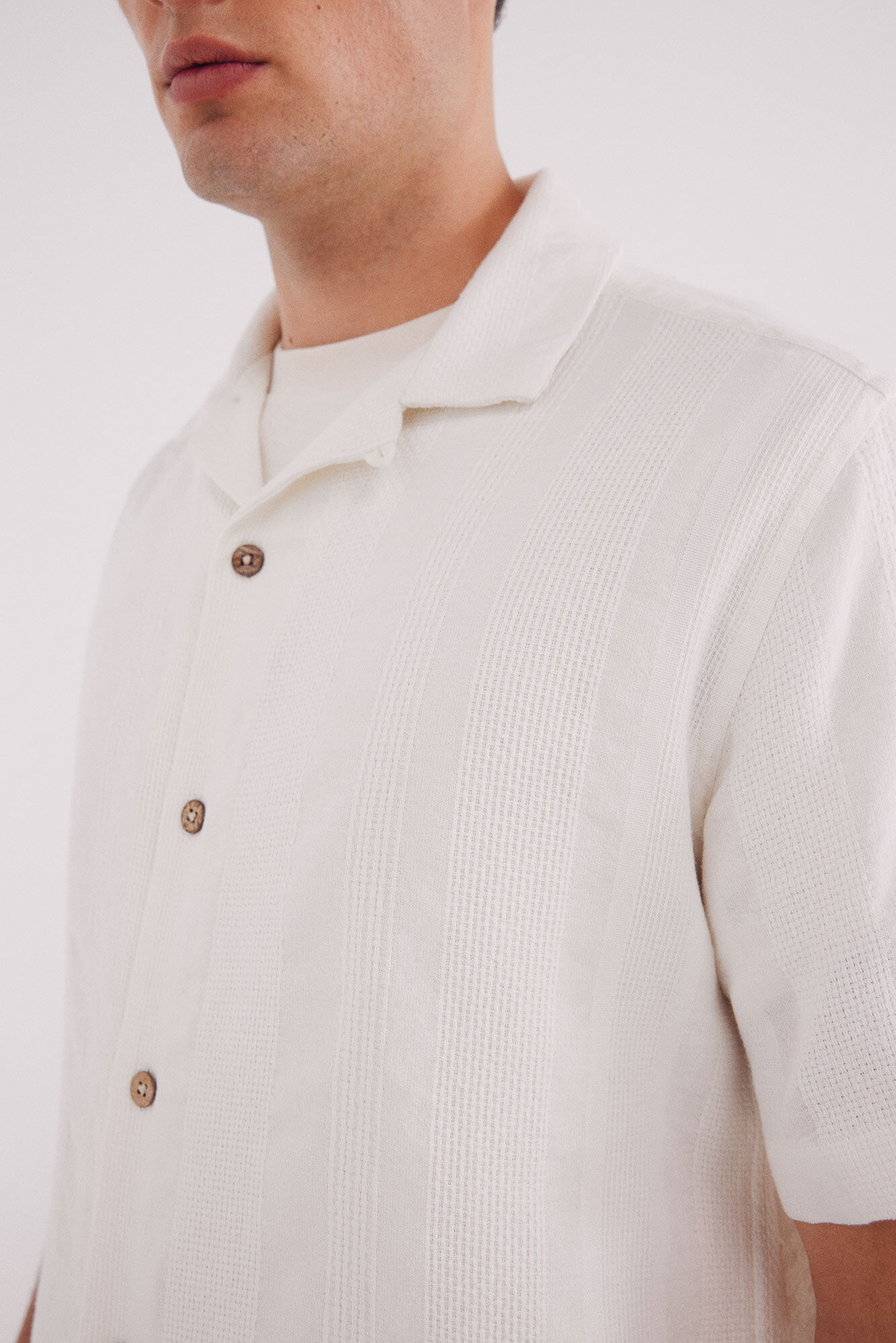 Springfield Camisa manga curta jacquard