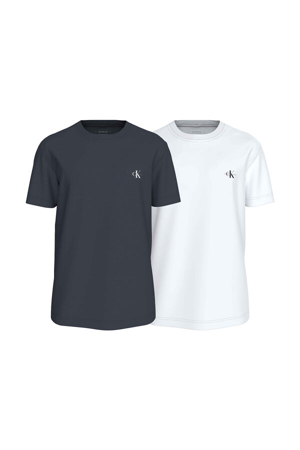 CK Jeans Pack de dos camisetas de manga. azul