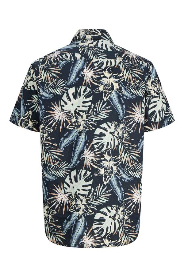 Jack & Jones Camisa regular fit estampada preto