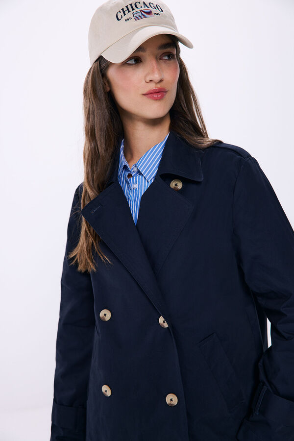 Springfield Gabardina corta azul