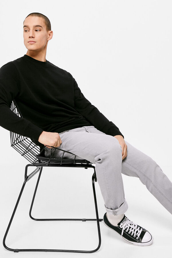 Springfield Jeans slim leves cinzento-lavado claro cinzento