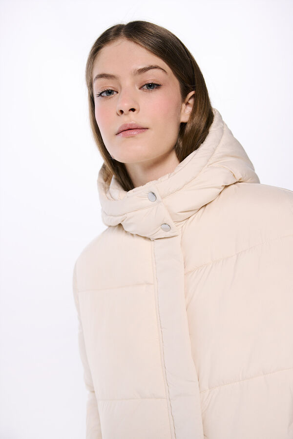Springfield Casaco acolchoado repelente &agrave; &aacute;gua bege