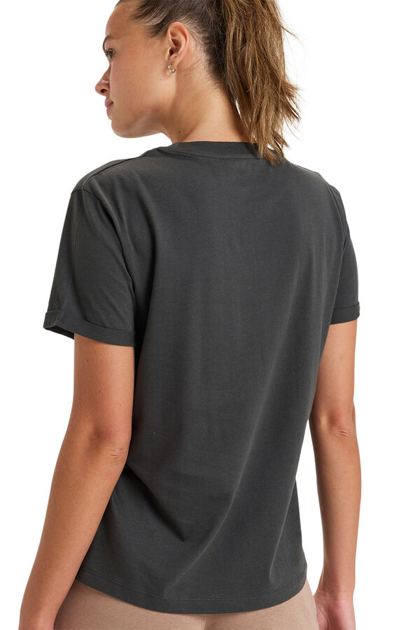 Roxy Camiseta de manga corta para Mujer gris