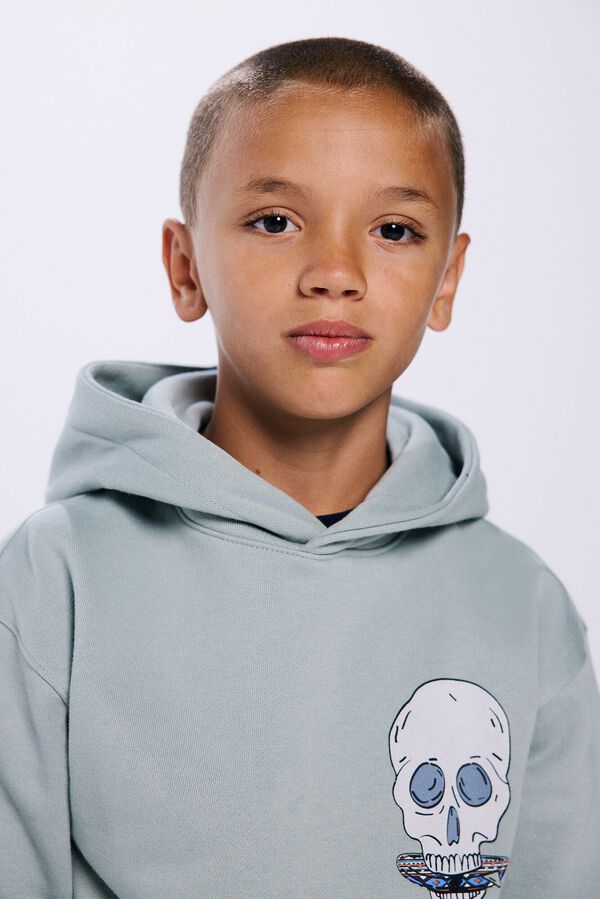 Springfield Kids Sudadera capucha Calavera azul