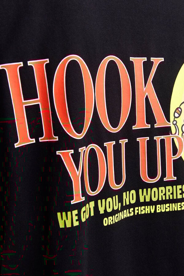 Jack & Jones Camiseta de manga curta com ajuste solto preto