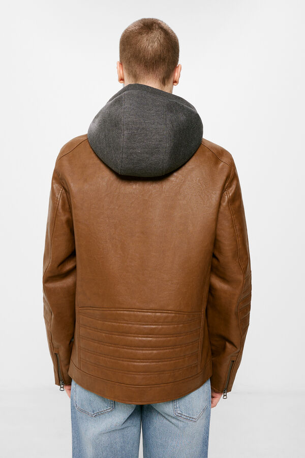 Springfield Blus&atilde;o efeito pele capuz cru