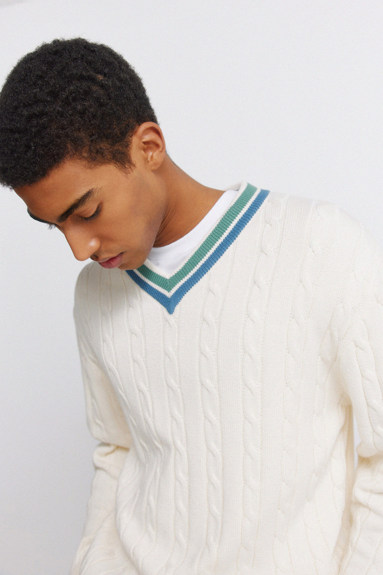 Springfield Jersey trenzas cuello pico
